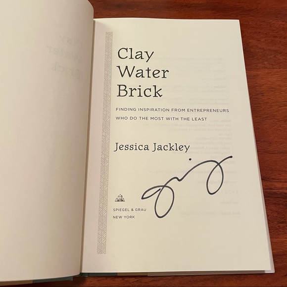 🆕 Signed Copy - Clay Brick Water by Jessica Jackley - Picture 2 of 4
